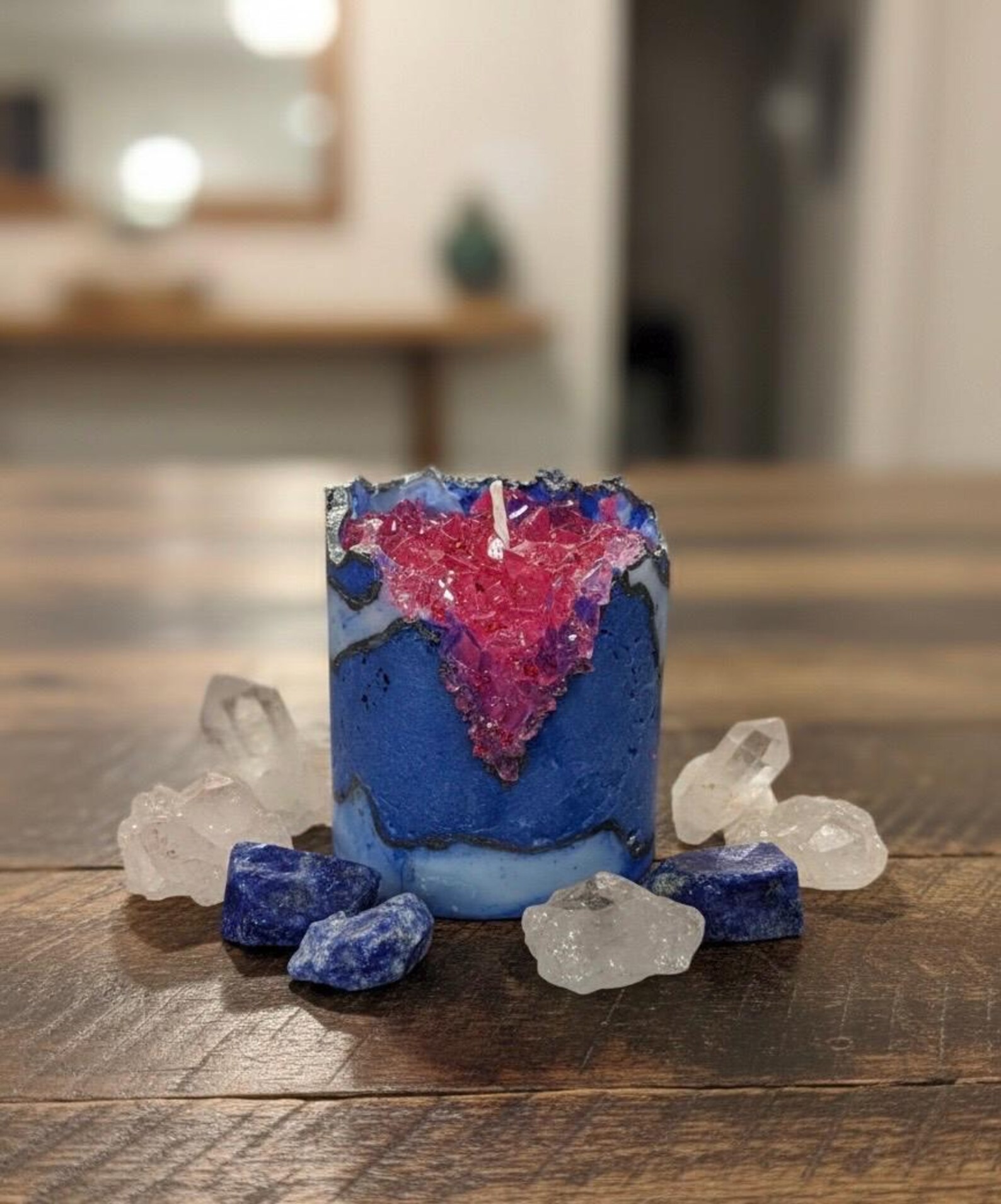 Crystal Geode Candle That Glows From Within 2