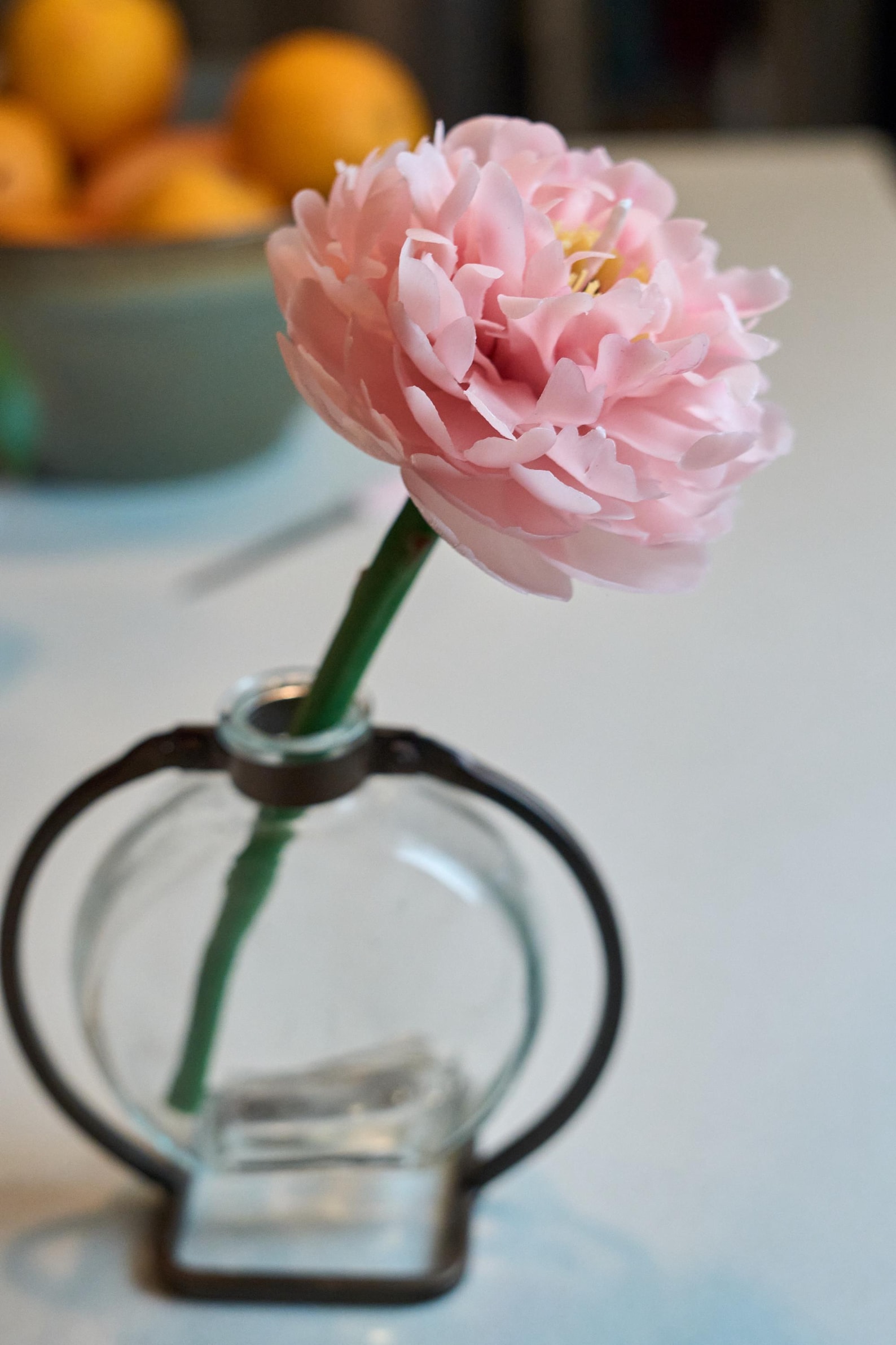 Realistic Pink Peony Candle 3