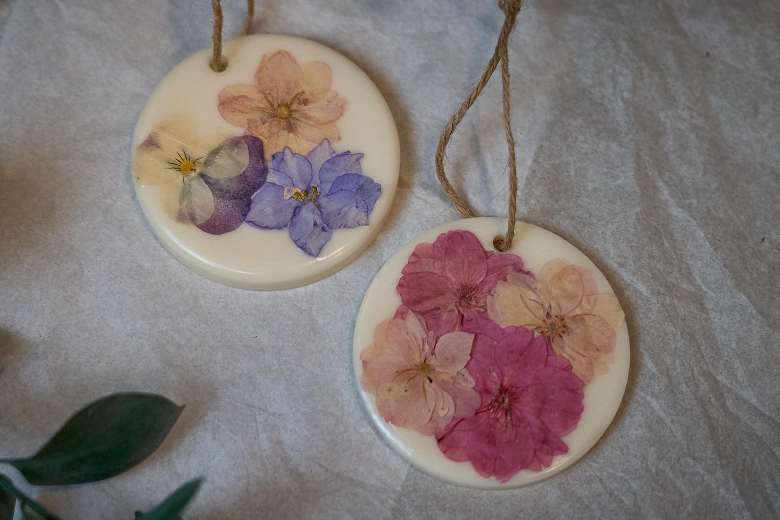 Pressed Flower Beeswax Bar