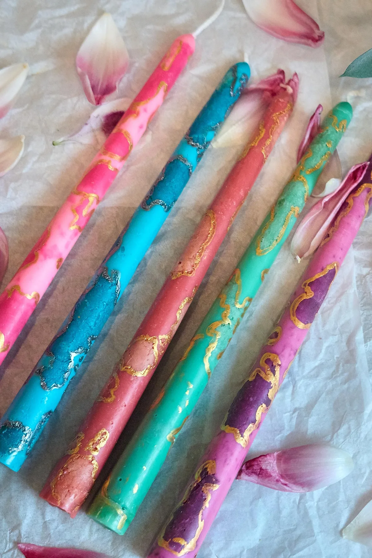 Soy Beeswax Taper Candles, Set of Two